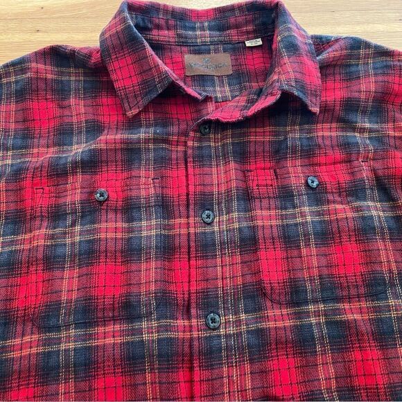 Woolrich red/green vintage plaid flannel - Picture 3 of 4